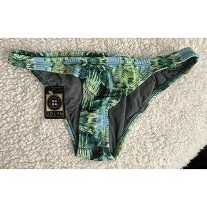 Jolyn Clothing Green Palm Bikini Bottom